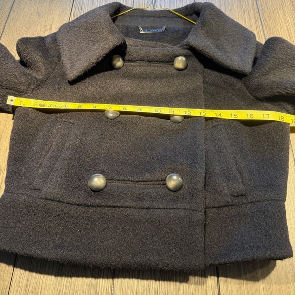 DVF Ladybird Short Trench Jacket - Black Size 6 - Wool/Alpaca mix - Picture 4 of 8